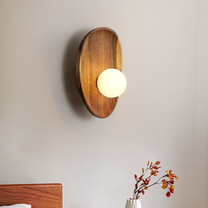 Rustic Wood Wall Light