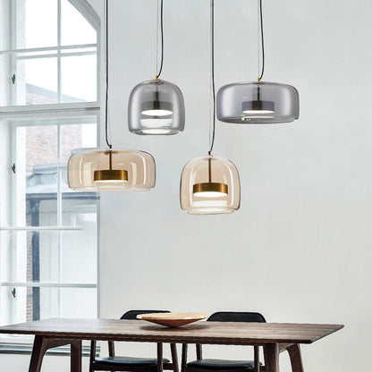 Stylish Hanging Glass Light Fixture
