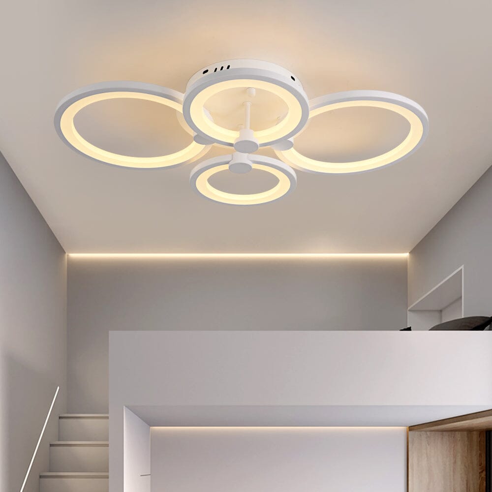 Stylish Round LED Ceiling Light with Remote Control
