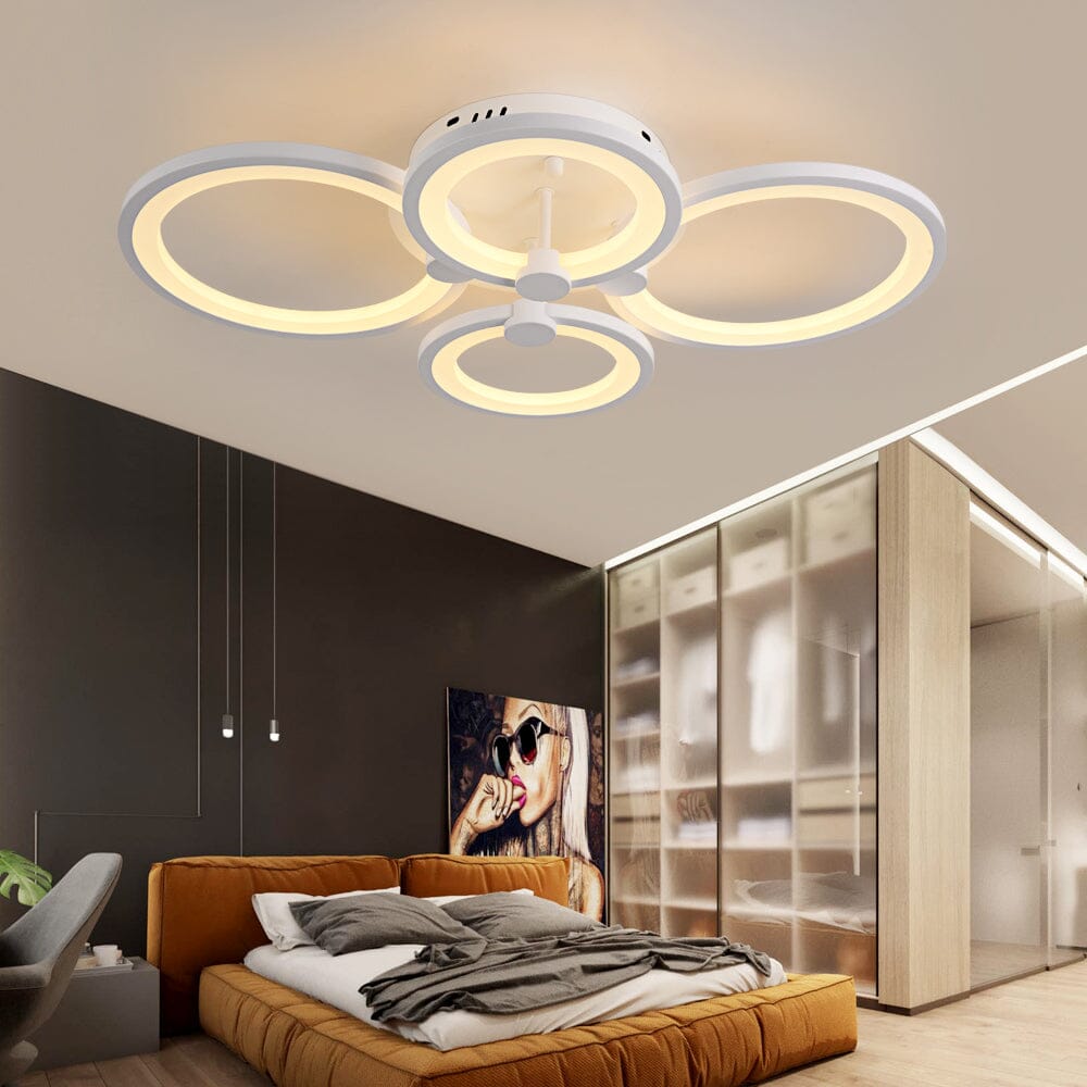 Stylish Round LED Ceiling Light with Remote Control