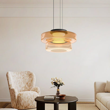 Sleek Glass Pendant Light in Vintage Design