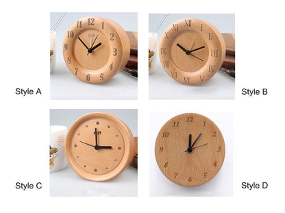 Simple Wooden Digital Alarm Clock for Bedroom
