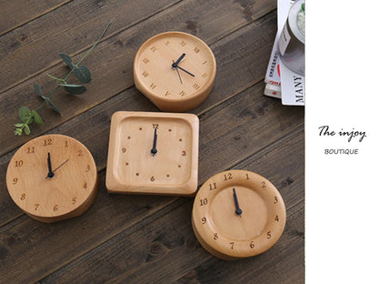 Simple Wooden Digital Alarm Clock for Bedroom
