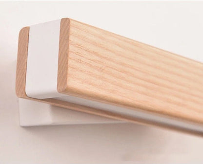 Contemporary Wooden Adjustable LED Bedroom Wall Light
