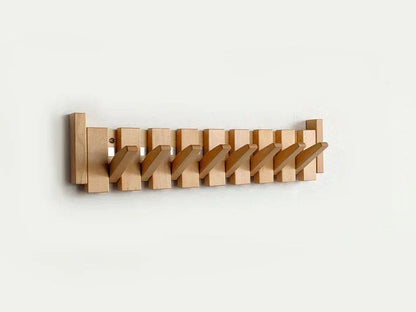 Rustic Wood Piano Coat Hook Wall Mount