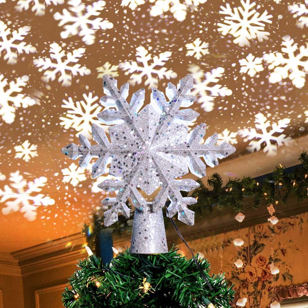 Vibrant LED Icicle Tree Topper