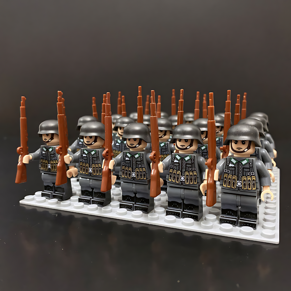 Cool Army Brick Construction Play Set
