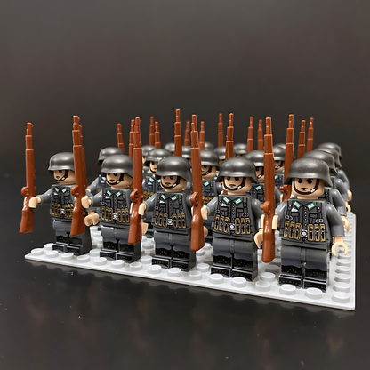 Cool Army Brick Construction Play Set