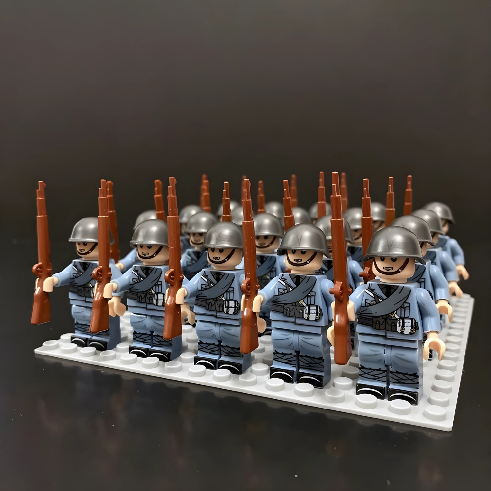 Cool Army Brick Construction Play Set