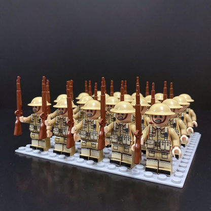 Cool Army Brick Construction Play Set