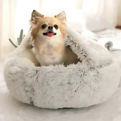 Cozy Pet Plush Hideaway Dog Bed