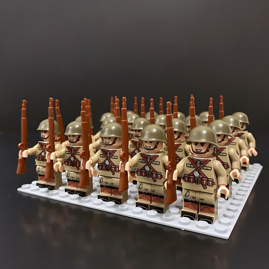 Cool Army Brick Construction Play Set - Luxicro