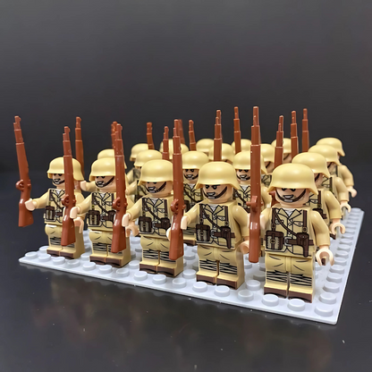 Cool Army Brick Construction Play Set