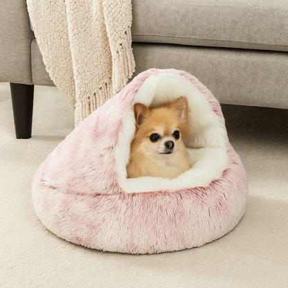 Cozy Pet Plush Hideaway Dog Bed