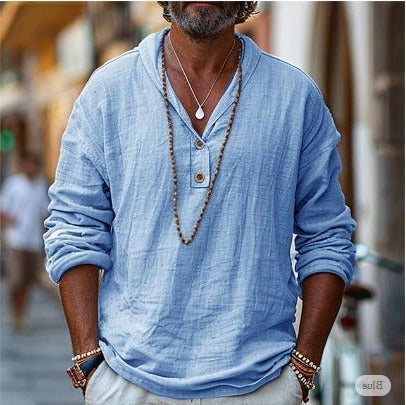 Relaxed Fit Casual Button Down Shirt - Luxicro