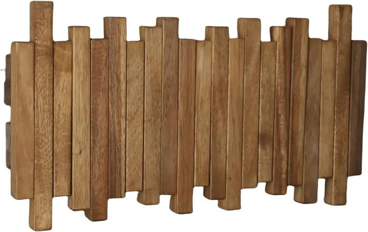 Country Wood Wall Coat Rack - Luxicro
