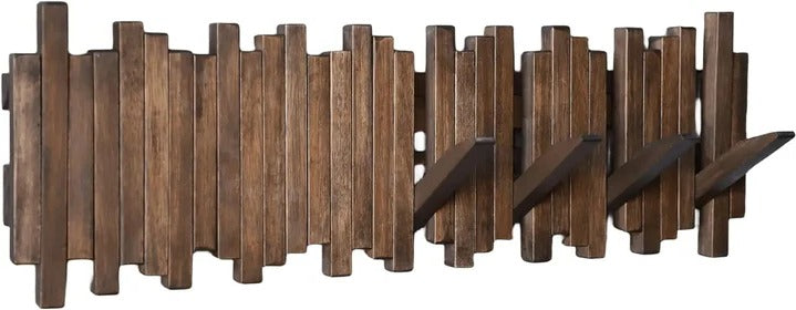 Country Wood Wall Coat Rack