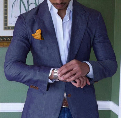 Slim Fit Business Suit Jacket - Luxicro
