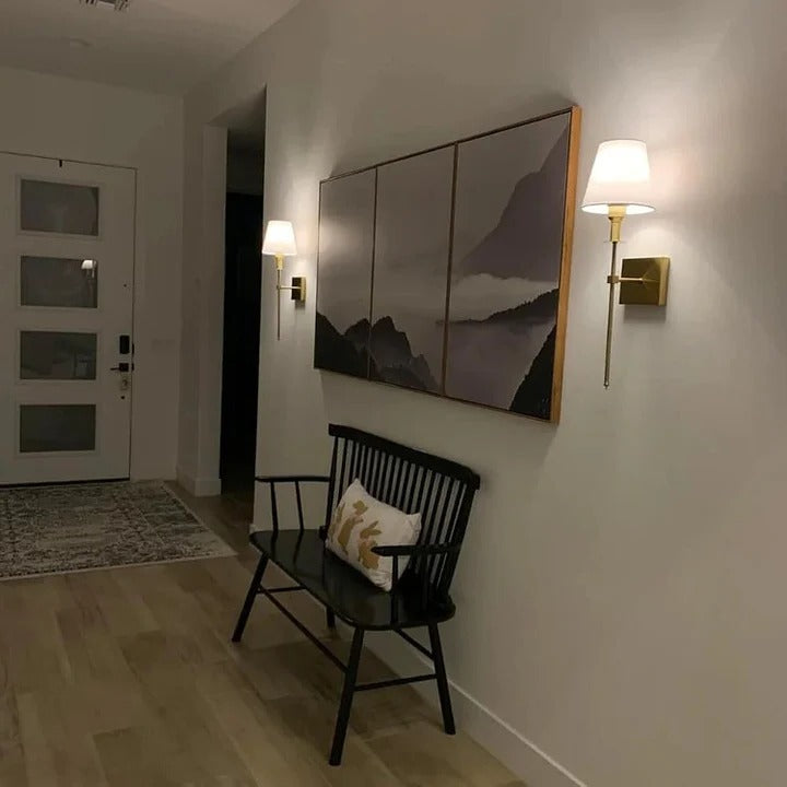 Bright LED Wireless Wall Lamp Set of 2