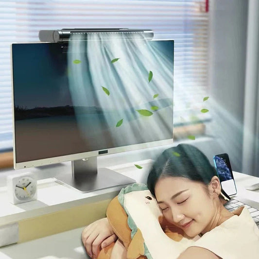 Compact USB Silent Fan and Mini AC for Monitor - Luxicro