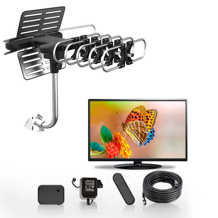 Long Range Rotating HDTV Outdoor Antenna - Luxicro
