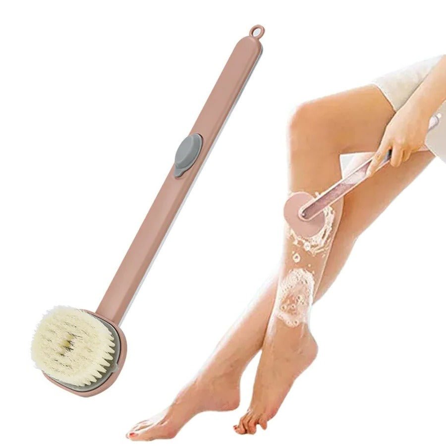 Long Handled Shower Back Exfoliator Scrubber - Luxicro