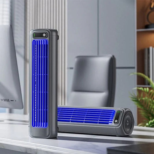 Compact Rechargeable Personal Fan for Home and Outdoors - Luxicro