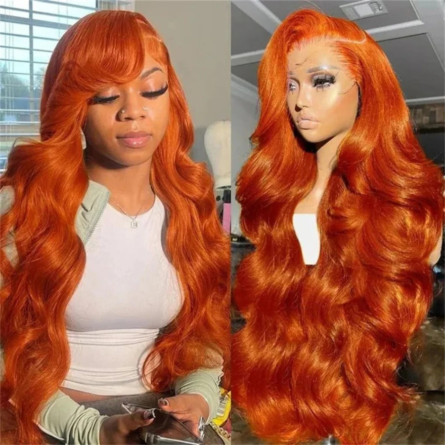 Vibrant Curly Red Synthetic Lace Wig - Luxicro
