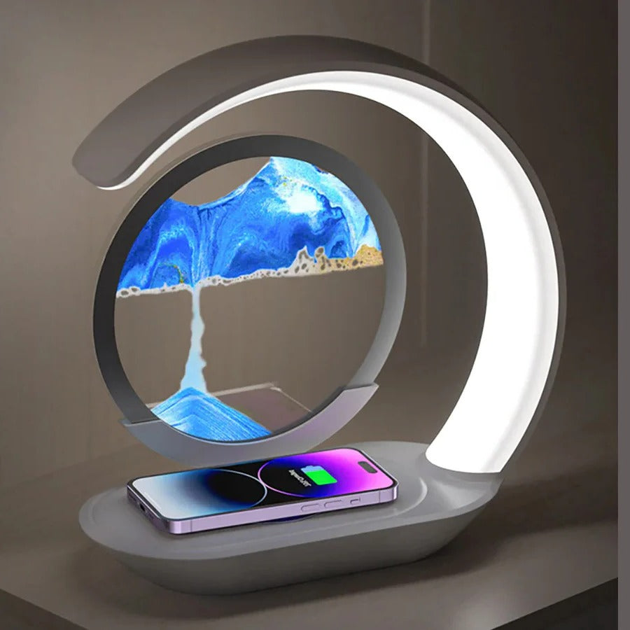Colorful LED Desk Lamp with Built-in Phone Charger - Luxicro