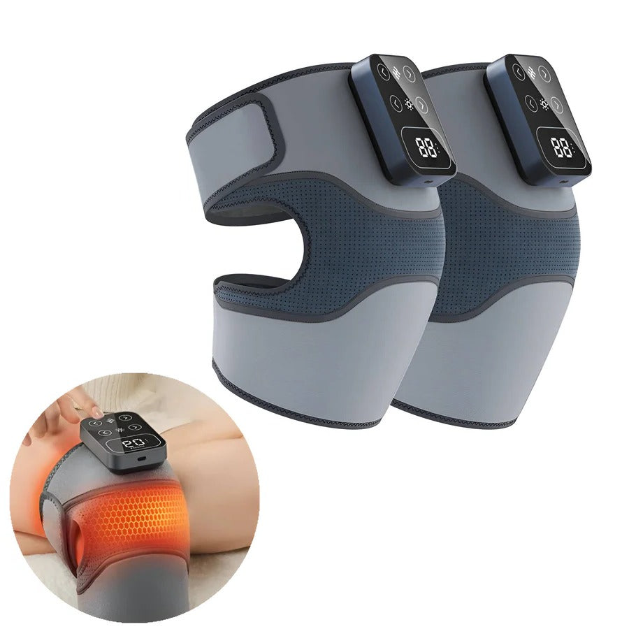 Wireless Knee Massager with Soothing Heat and Vibration Therapy - Luxicro