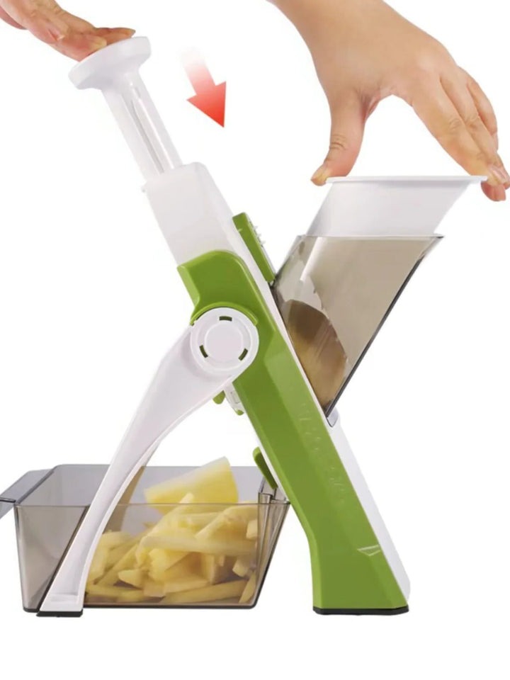 5-in-1 Multi Functional Kitchen Slicer with Tray