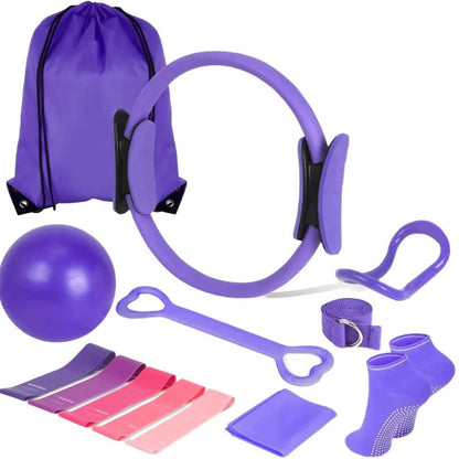 Core Workout Yoga Ball with Resistance Bands