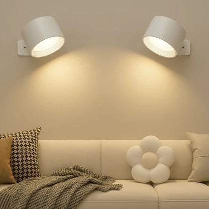 Adjustable LED Wall Lamp with Touch Sensor and Rotating Head - Luxicro