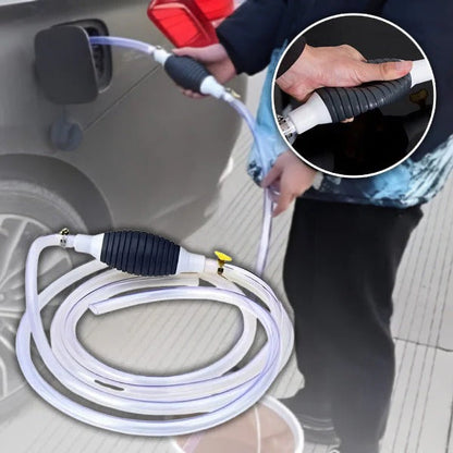 Compact Gas Pump, Hand Fuel Transfer Pump with Hose