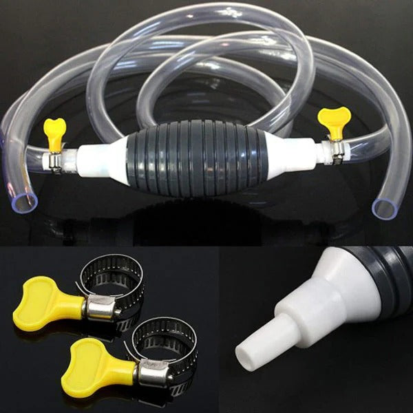 Compact Gas Pump, Hand Fuel Transfer Pump with Hose