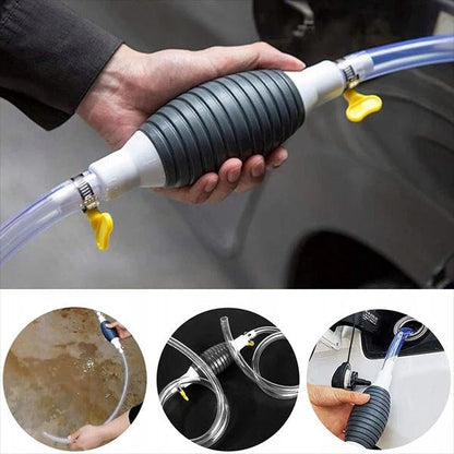 Compact Gas Pump, Hand Fuel Transfer Pump with Hose