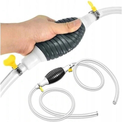 Compact Gas Pump, Hand Fuel Transfer Pump with Hose