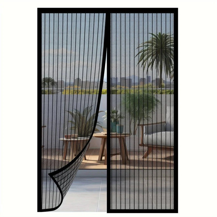 Easy Fit Magnetic Mesh Screen Door - Luxicro