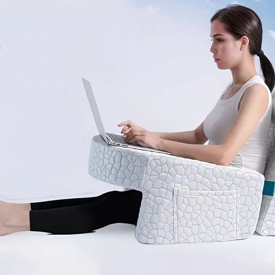 Plush Reading Pillow with Arm and Back Support