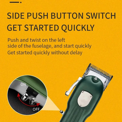 Professional Wireless Pet Grooming Clipper Set