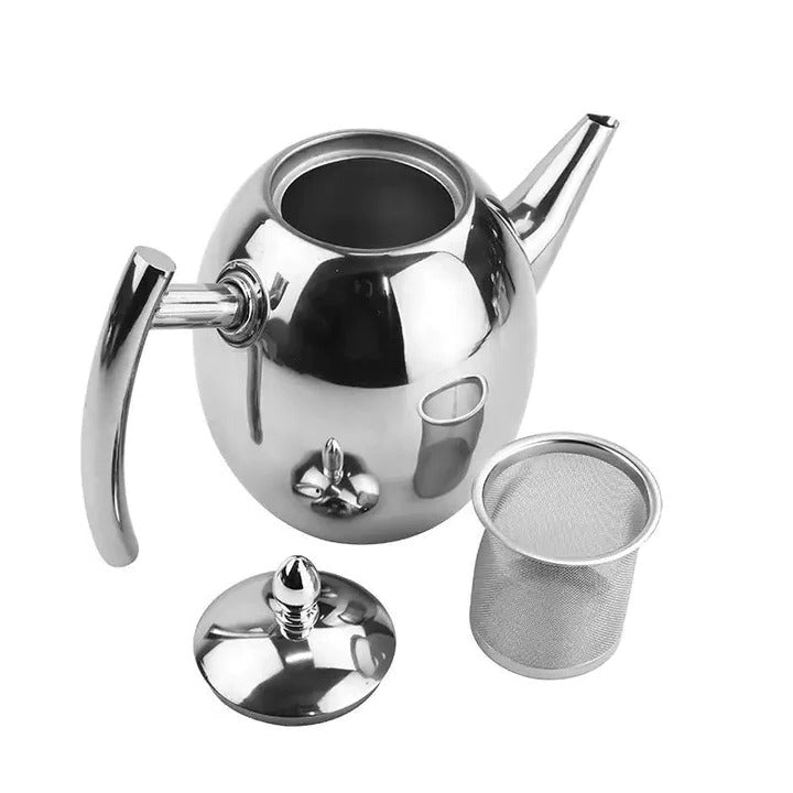 Premium Metal Teapot for Hot Beverage Serving - Luxicro