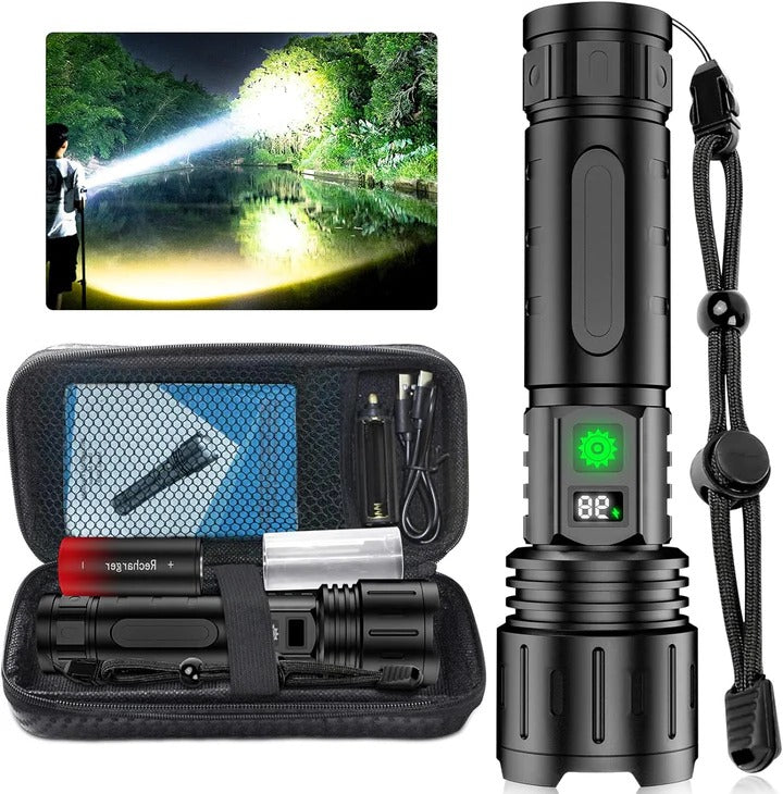 Powerful Portable LED Flashlight for Camping Emergencies - Luxicro