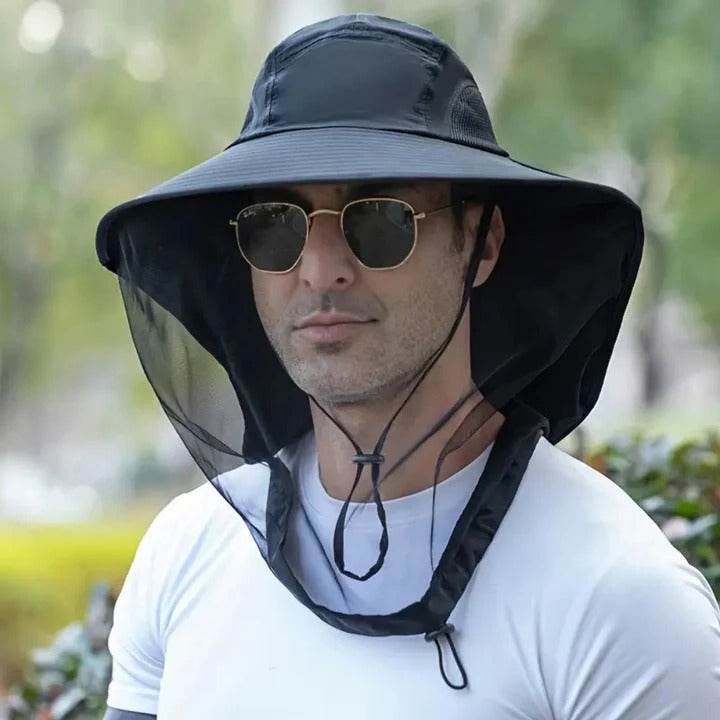 Breathable Sun Hat with Removable Face and Neck Shield - Luxicro