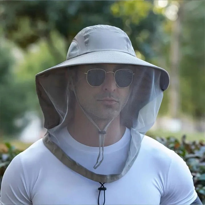 Breathable Sun Hat with Removable Face and Neck Shield