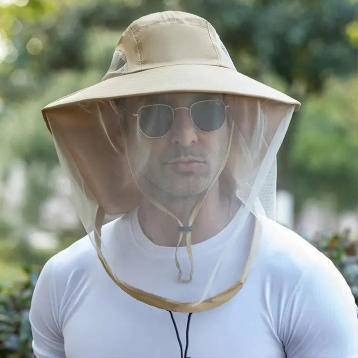 Breathable Sun Hat with Removable Face and Neck Shield