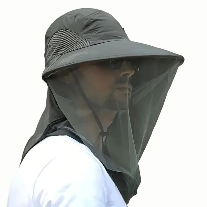 Breathable Sun Hat with Removable Face and Neck Shield