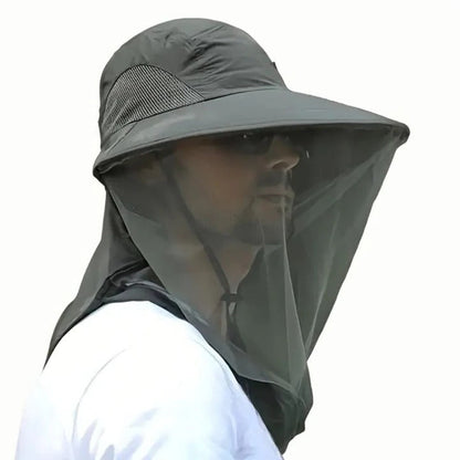 Breathable Sun Hat with Removable Face and Neck Shield