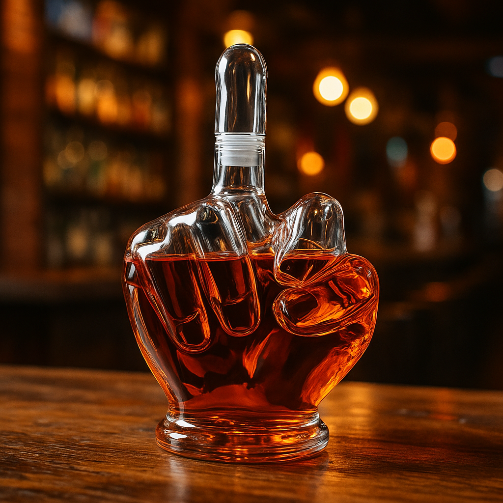Funny Clear Wine Carafe Bottle - Luxicro