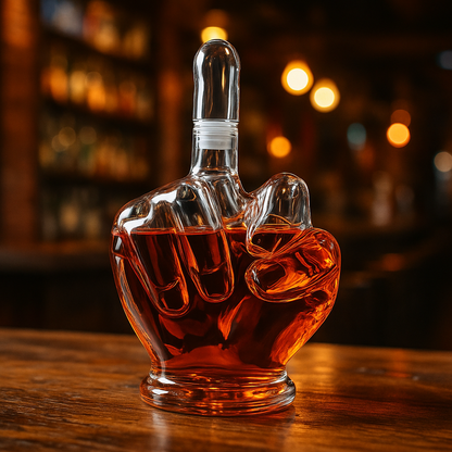 Funny Clear Wine Carafe Bottle - Luxicro