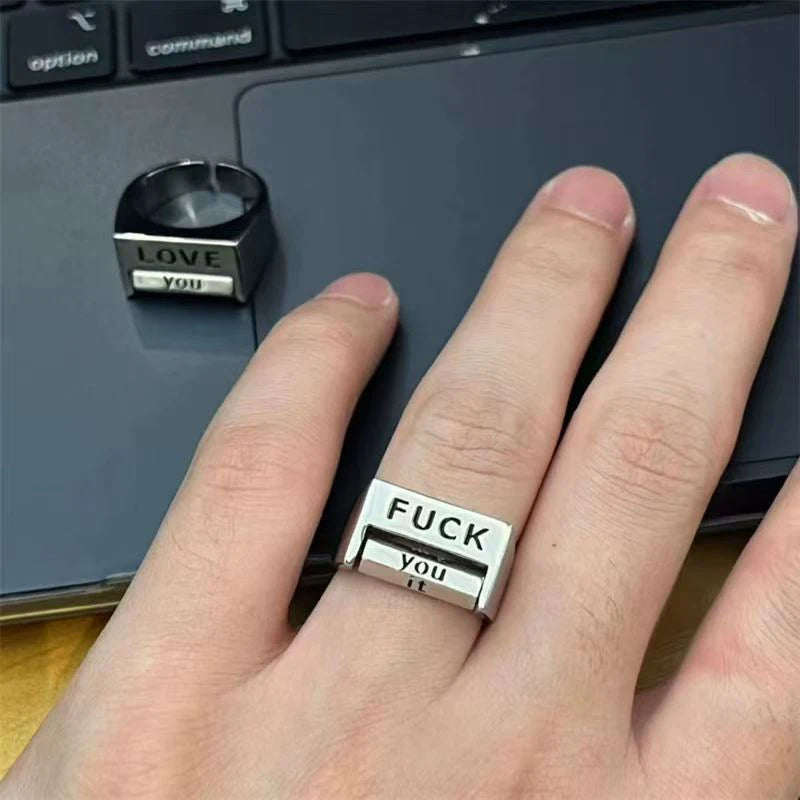 Colorful Mood Swing Rotating Ring
